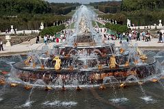 Paris Versailles 31 Latona Fountain With Gardens Behind 